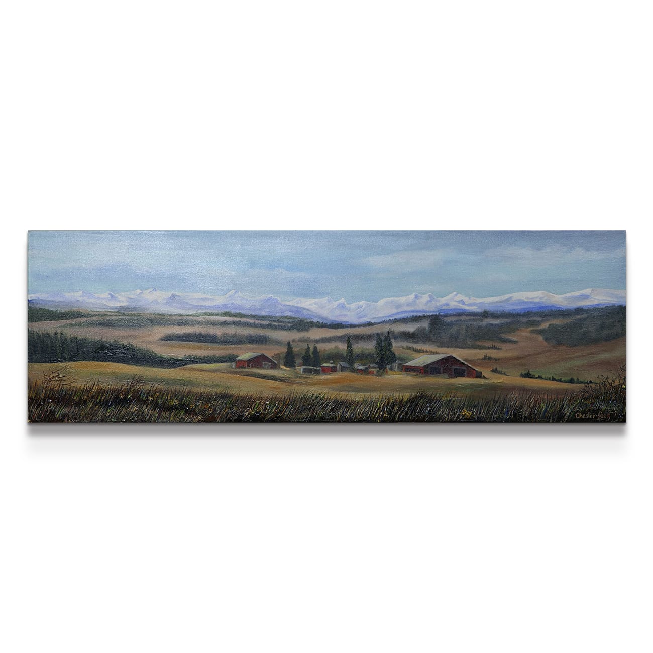 painting on white background