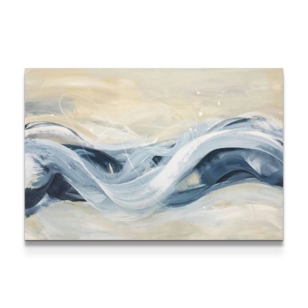 Lynette Melnyk リネット・メルニック原画 抽象画 ブルーアート額装 Lynette Melnyk | ArtMatch Online Gallery