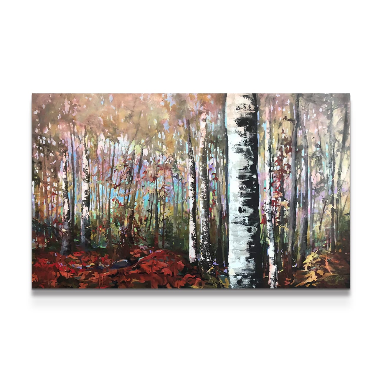 painting on white background
