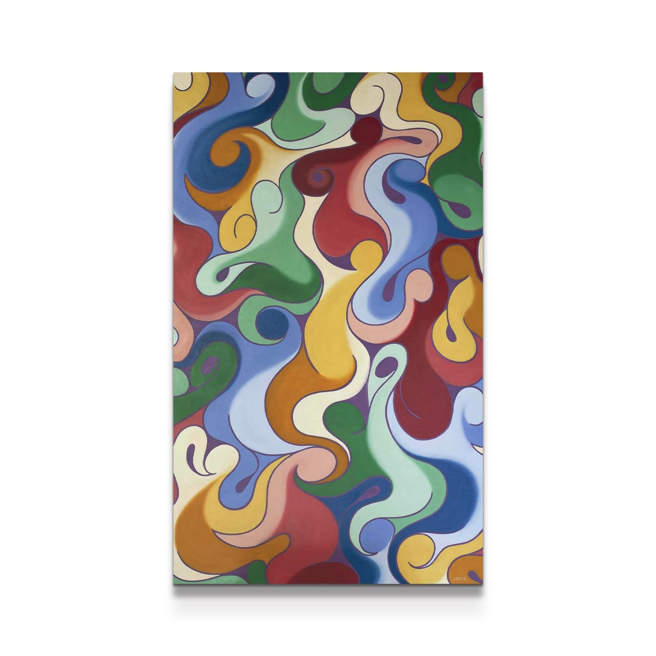 painting on white background