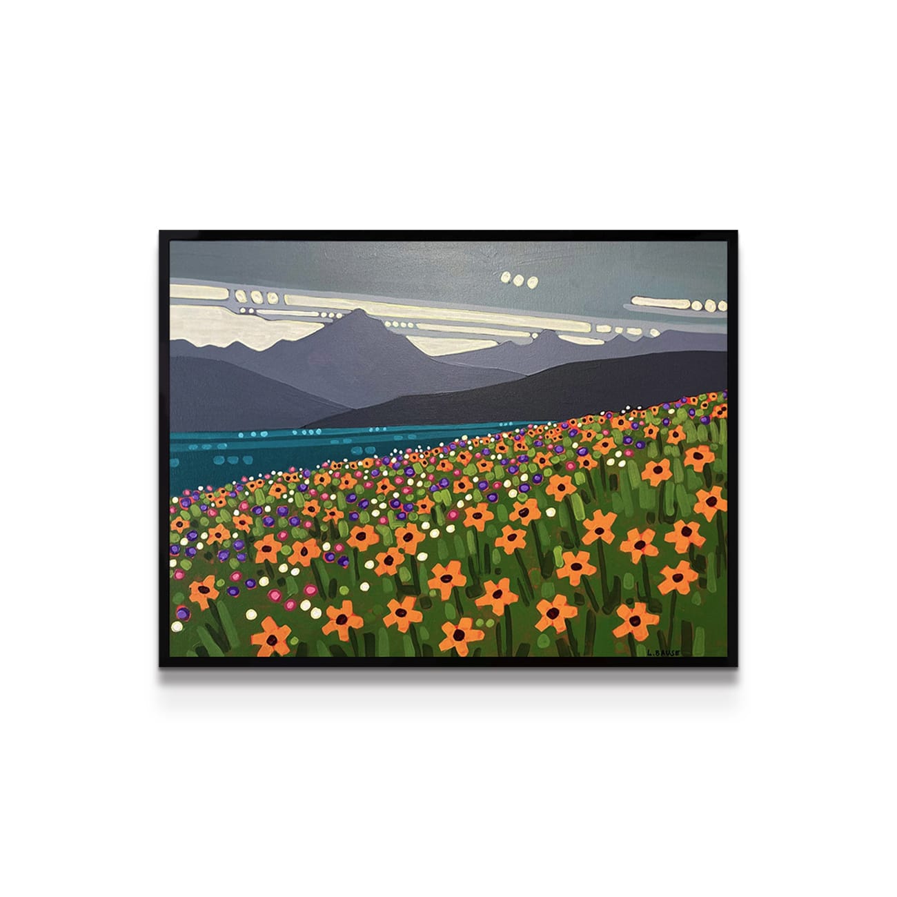 painting on white background