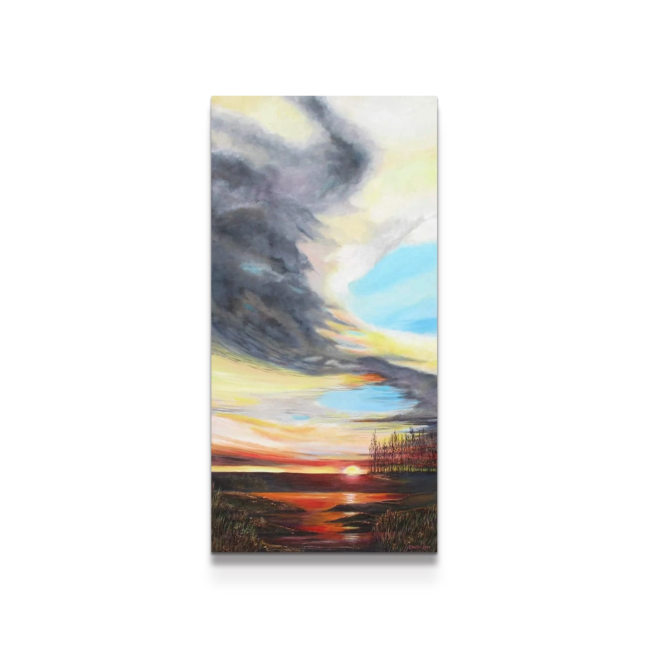 painting on white background