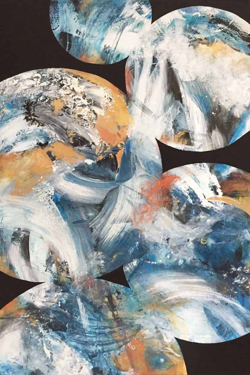 Reach for the Stars - Canadian Original Artwork For Sale by Lynette Melnyk - Calgary, AB Local Artist - Abstract