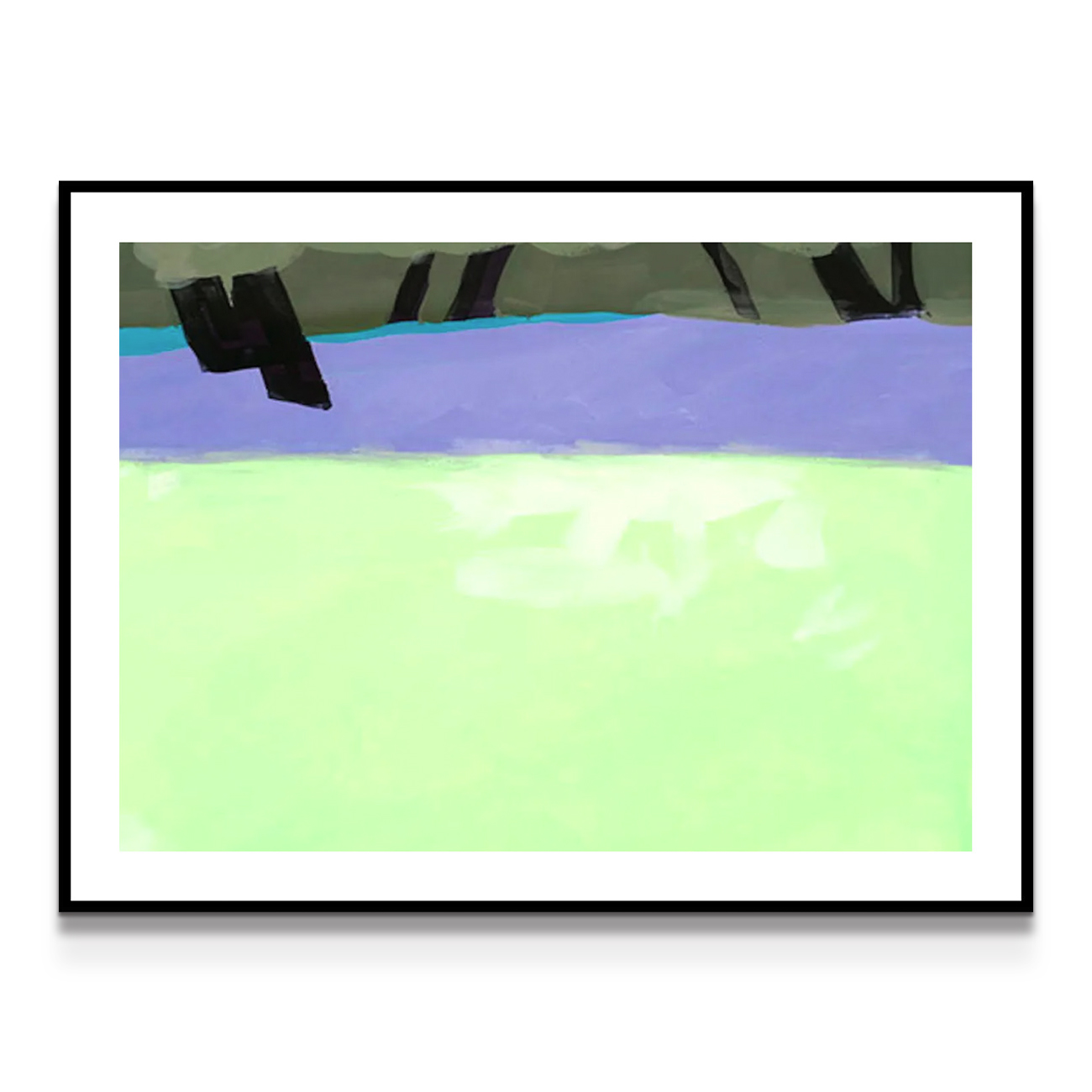 painting on white background