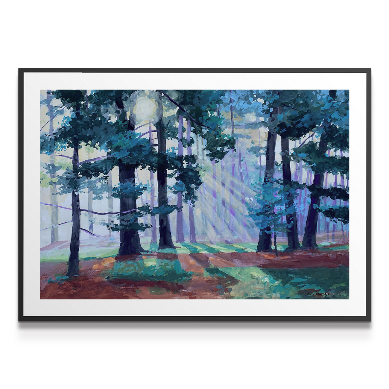 painting on white background