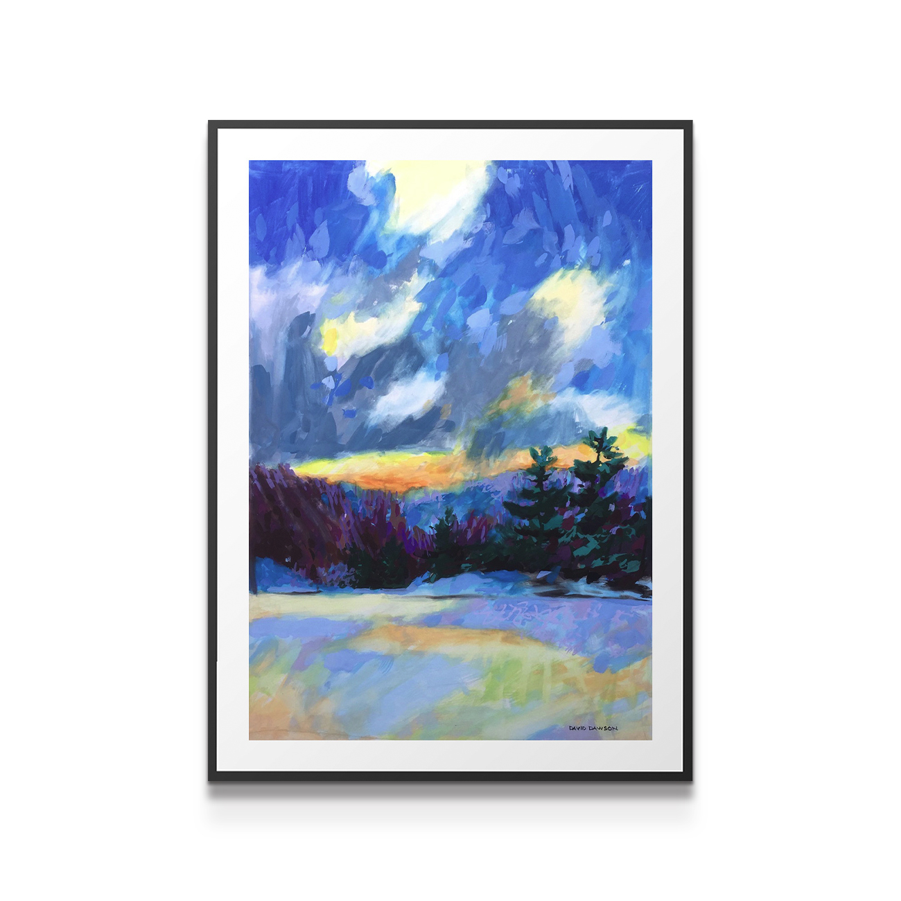 painting on white background