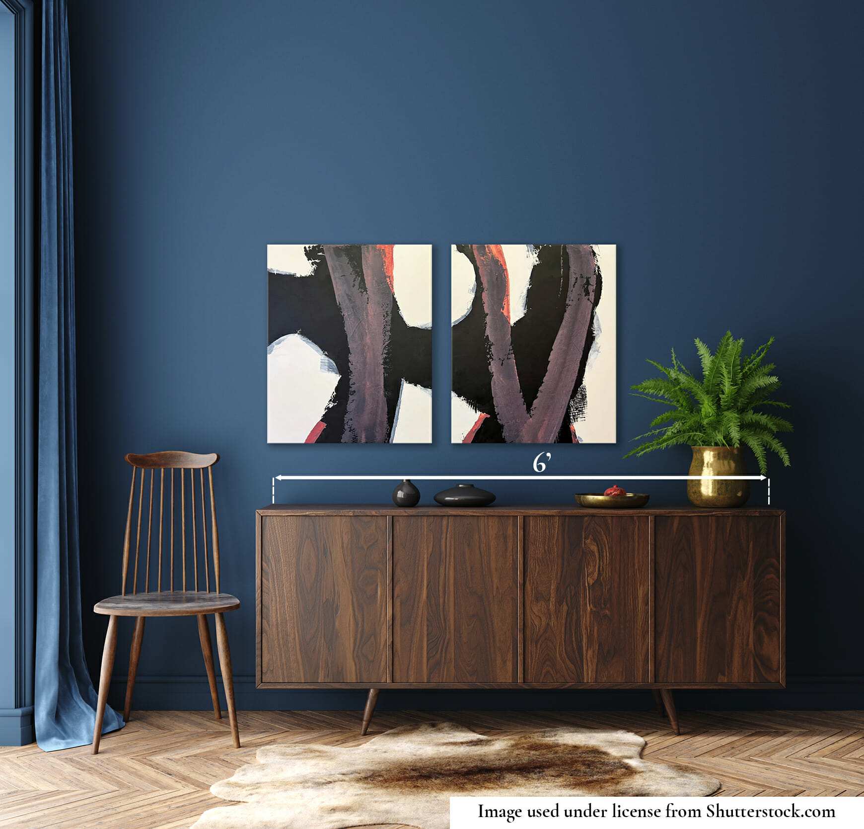 painting interior mockup