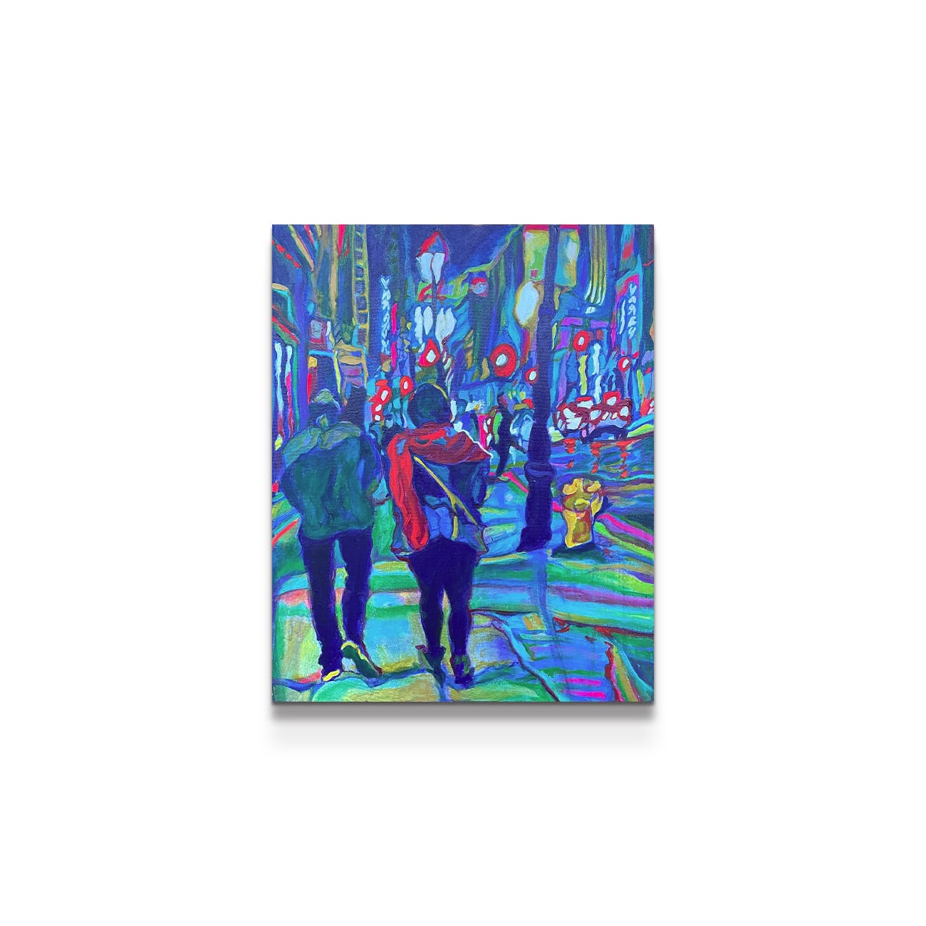painting on white background