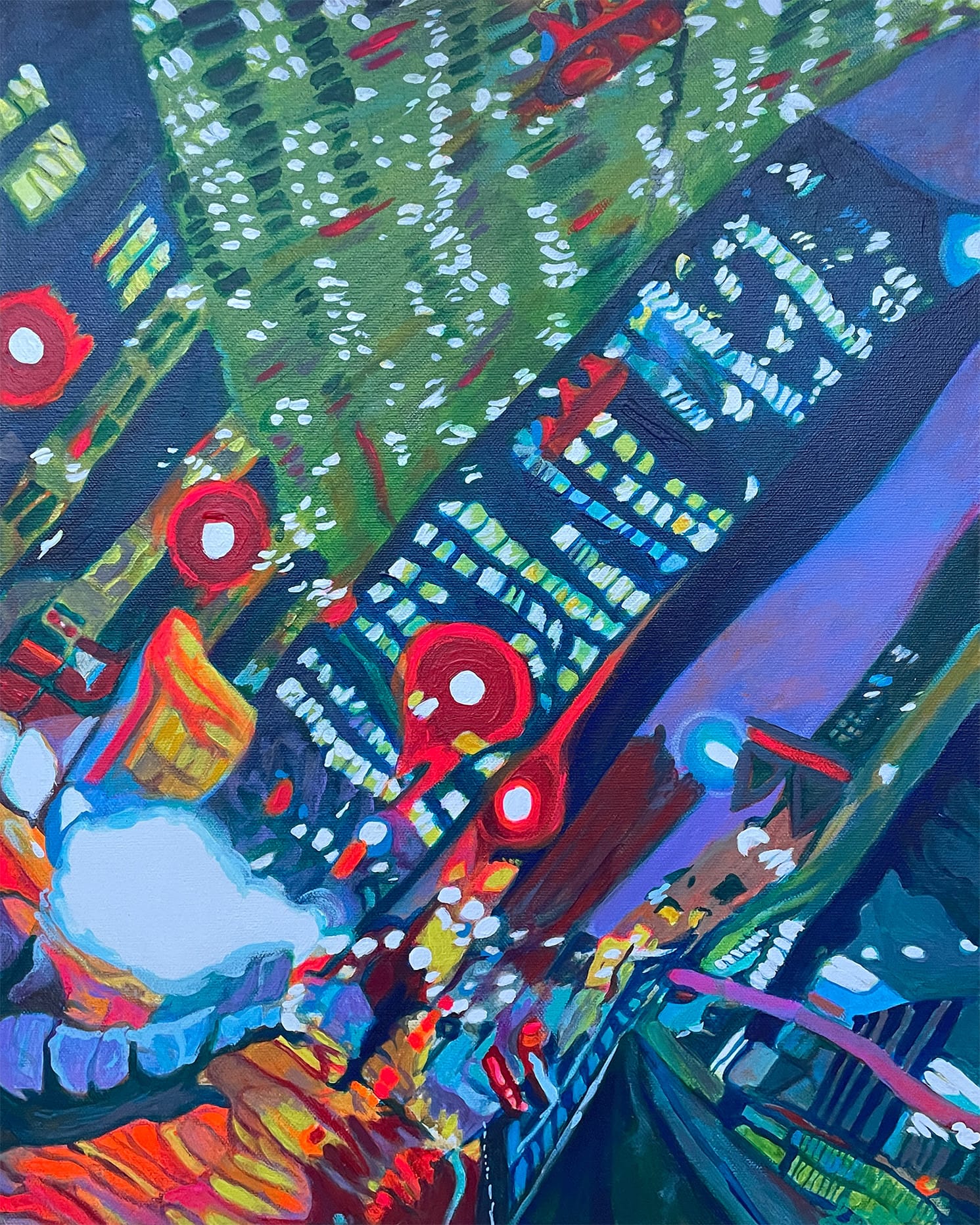 painting close-up