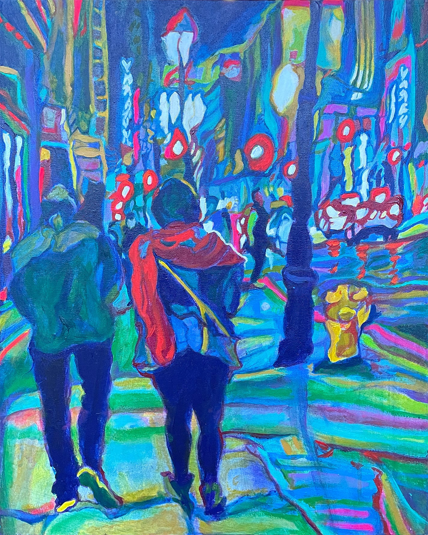painting close-up