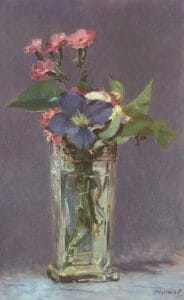 flowers in a crystal vase - edouard manet