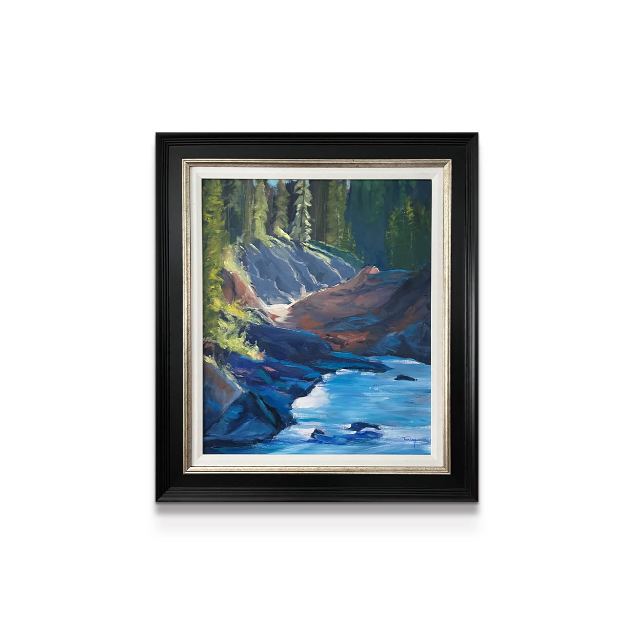 painting on white background