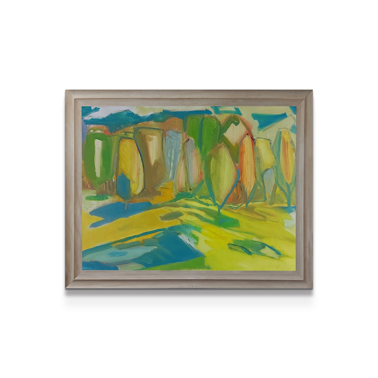 painting on white background