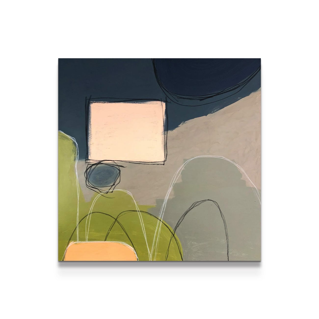 painting on white background
