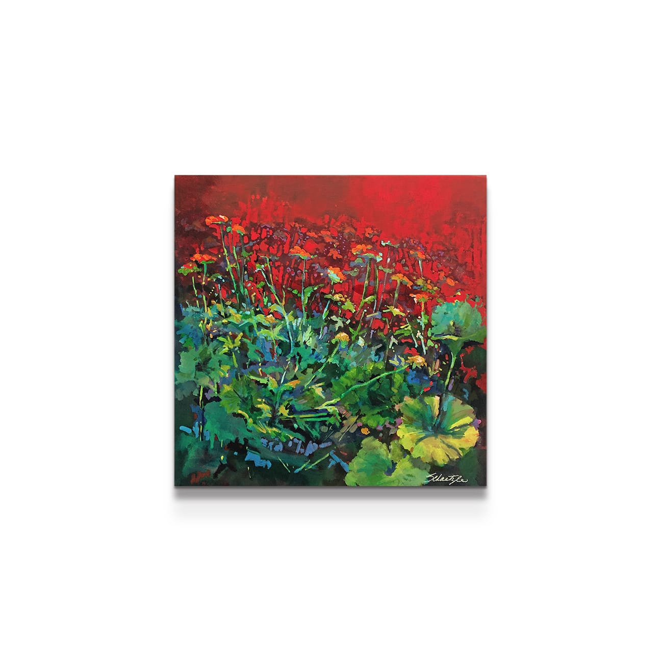 painting on white background