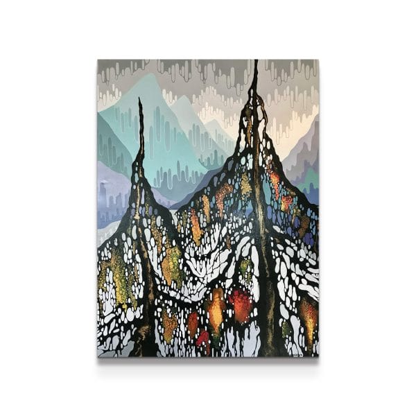 painting on white background