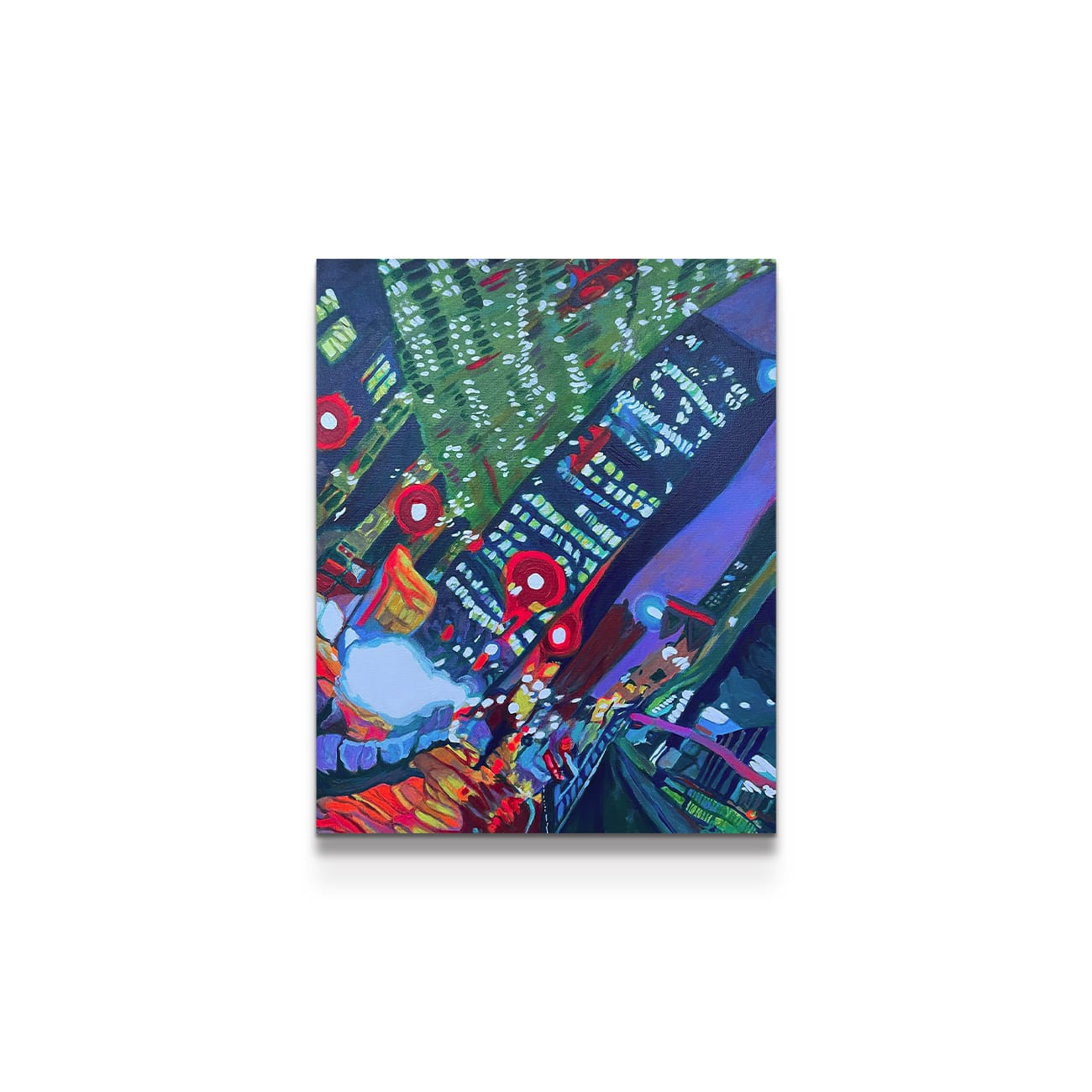 painting on white background