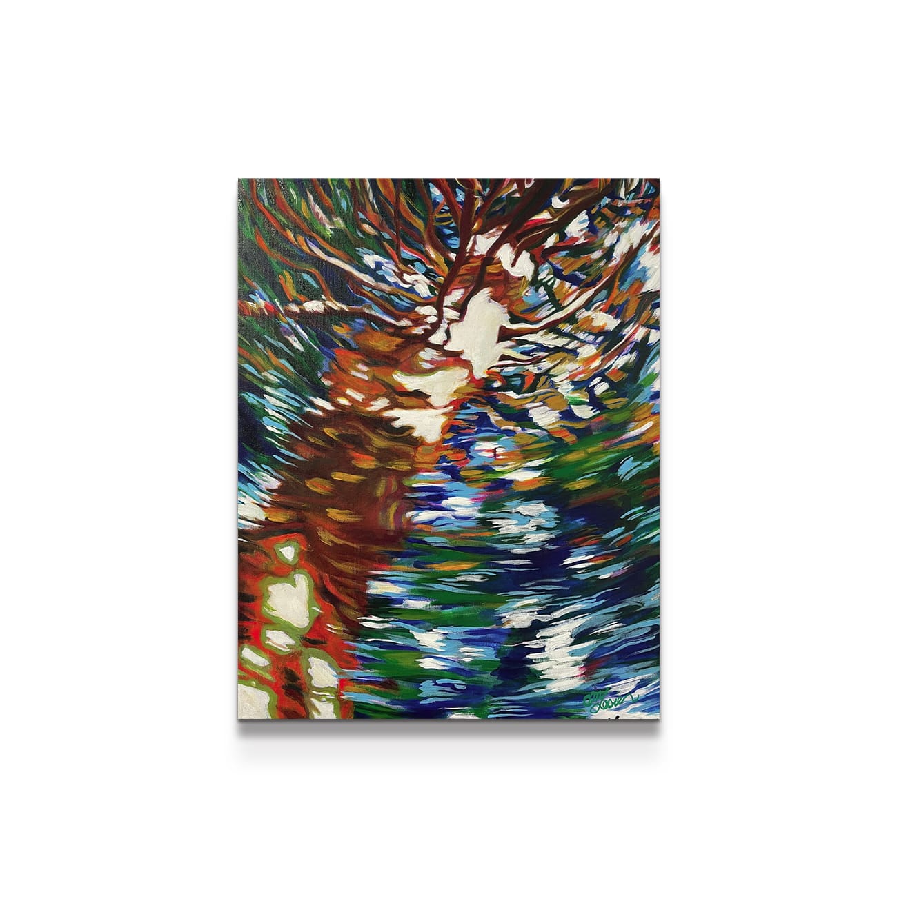 painting on white background