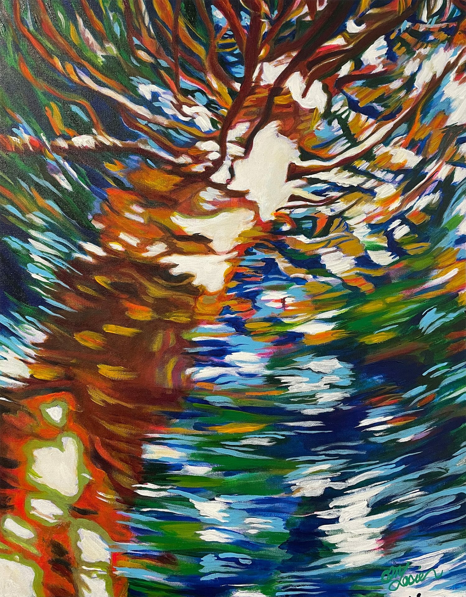 painting close-up