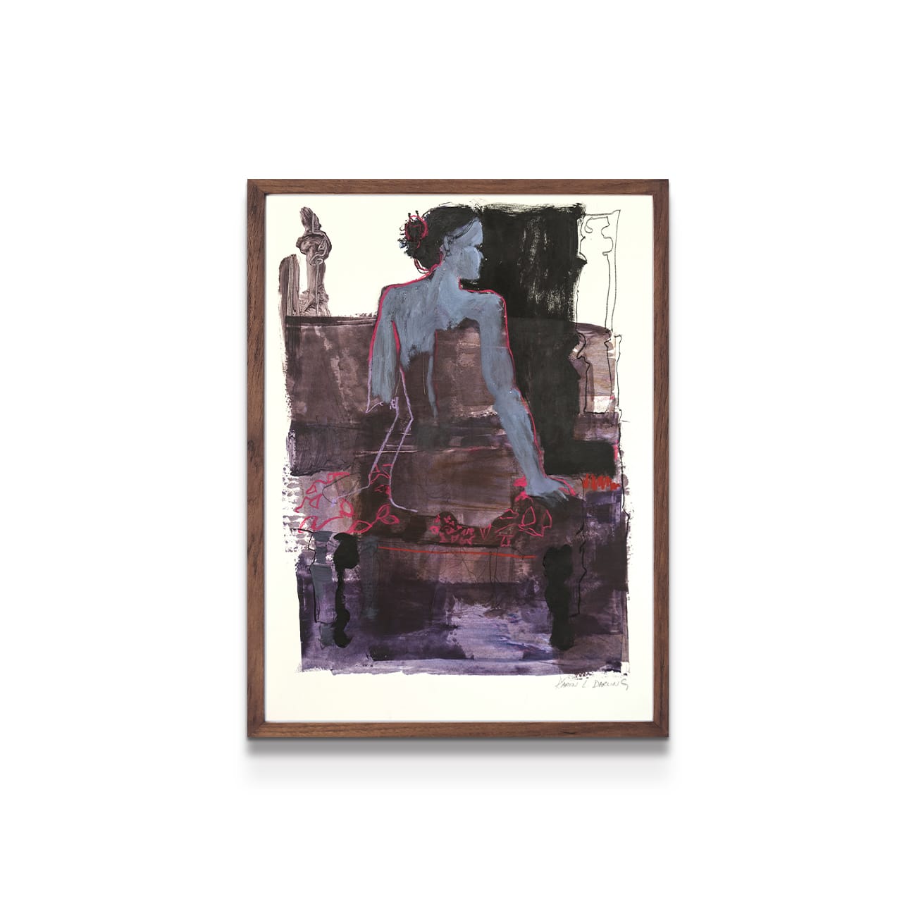 painting on white background