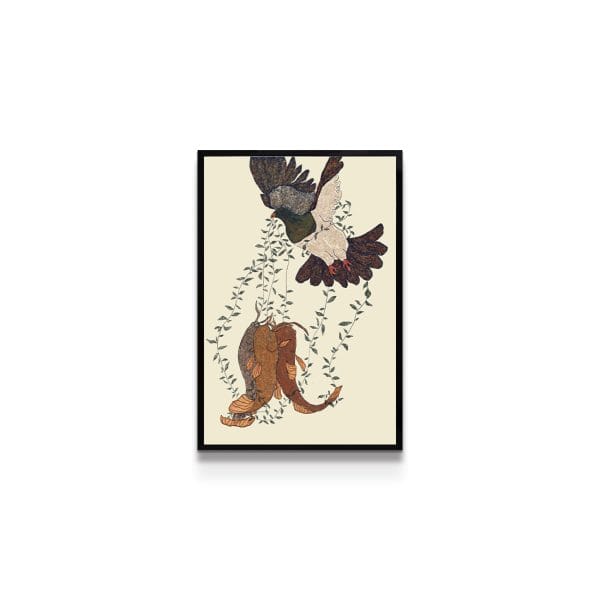painting on white background
