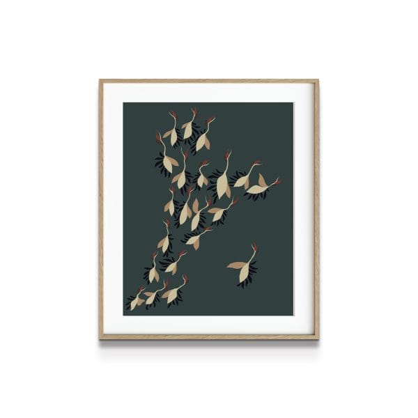 painting on white background