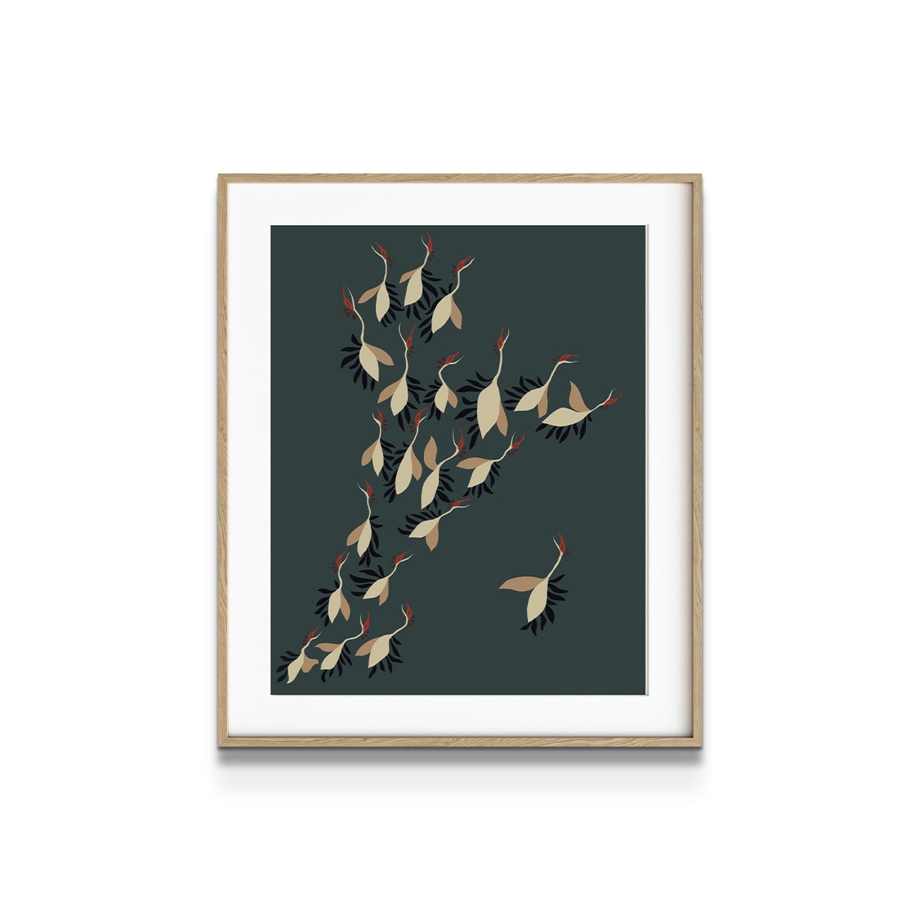 painting on white background