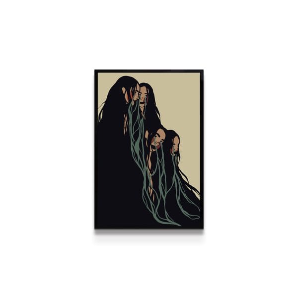 painting on white background