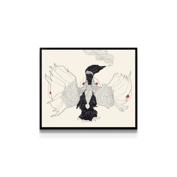 painting on white background