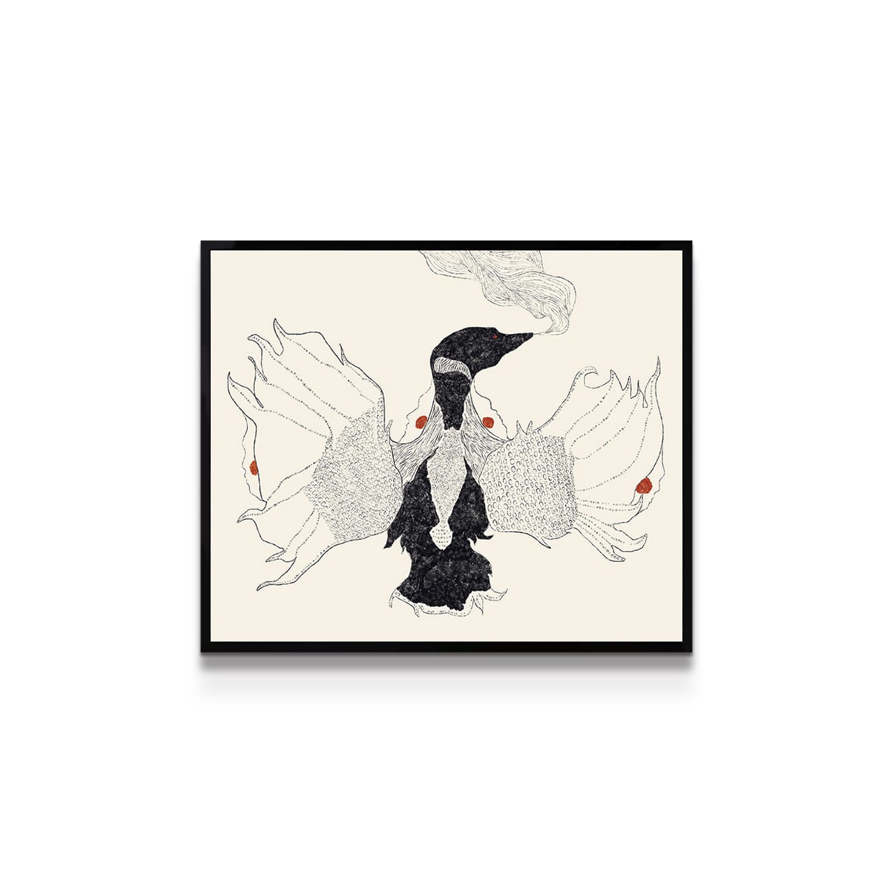 painting on white background