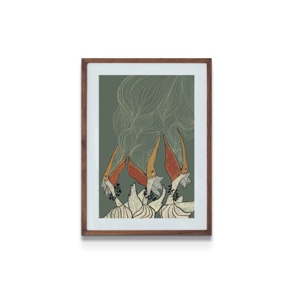 painting on white background