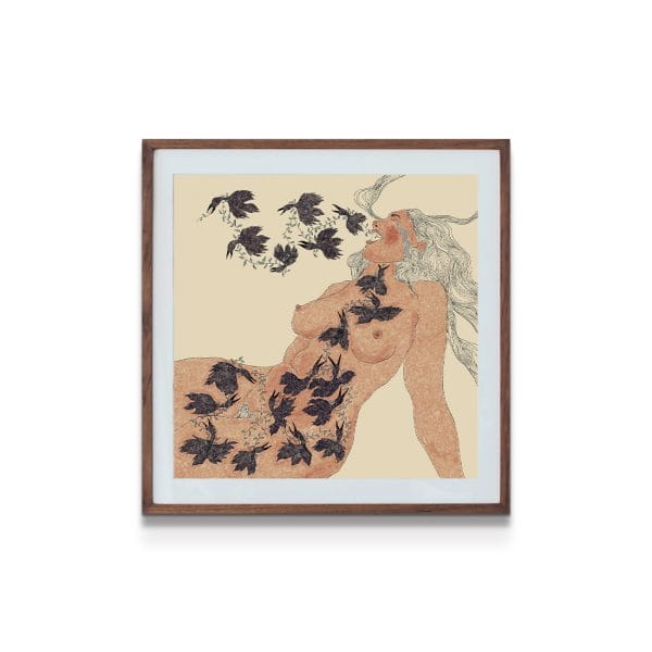 painting on white background