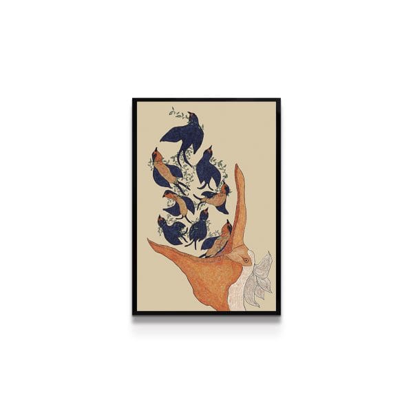 painting on white background
