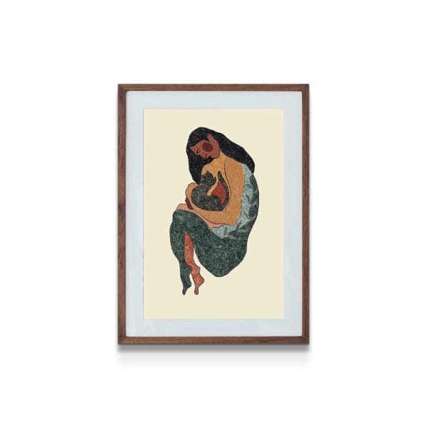 painting on white background