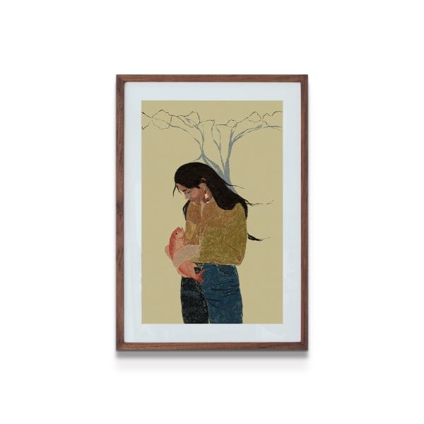 painting on white background