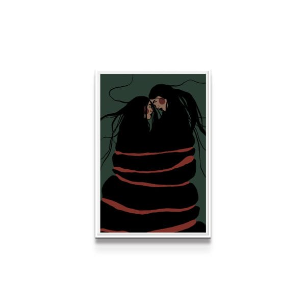 painting on white background