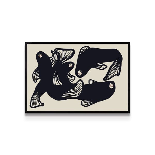 painting on white background