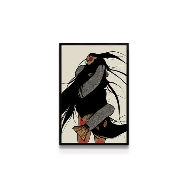 painting on white background