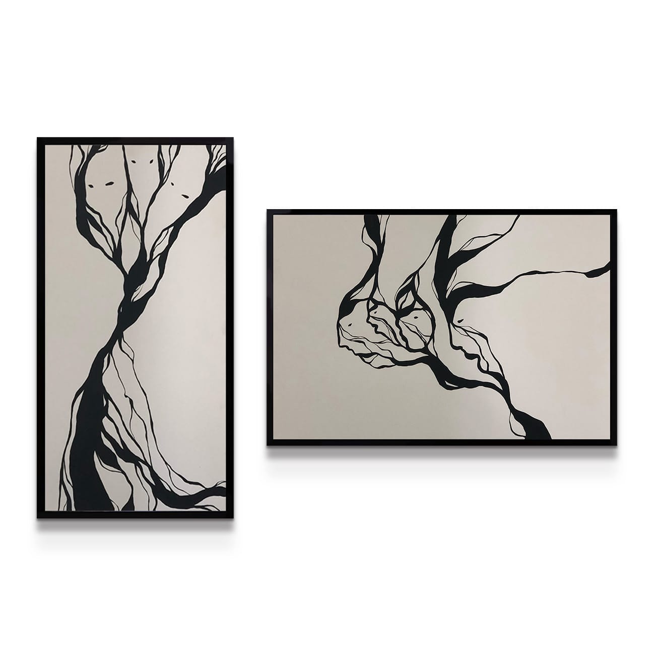 painting on white background