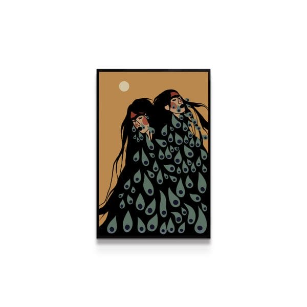 painting on white background