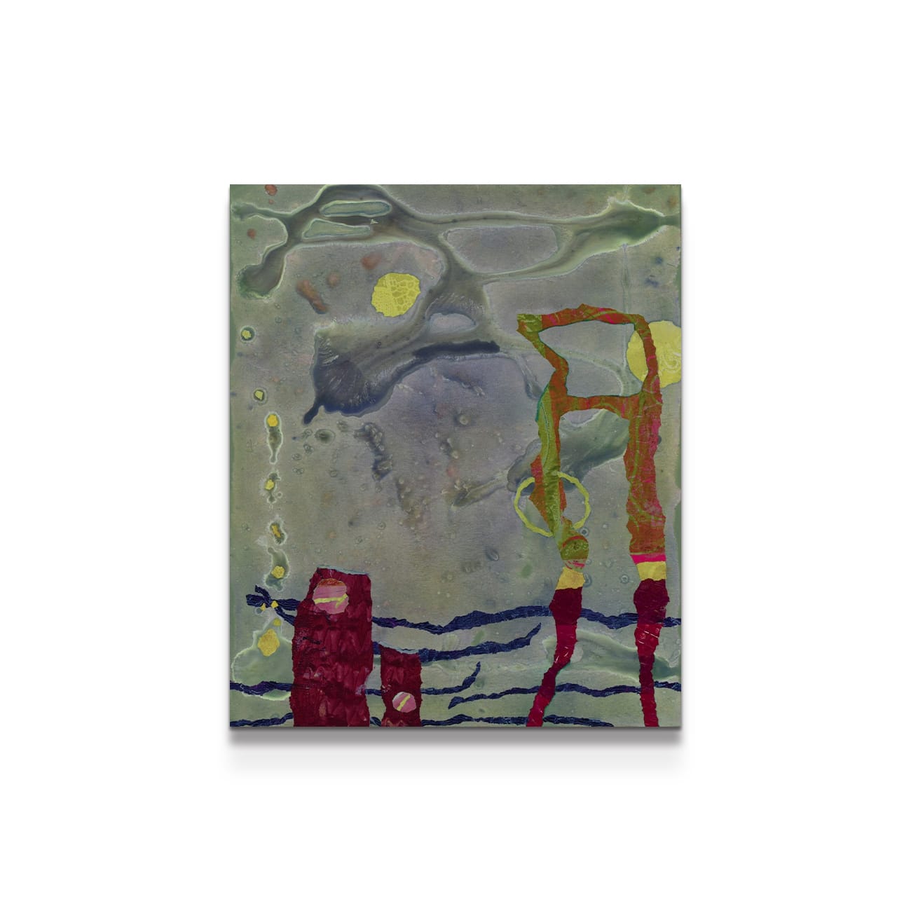 painting on white background