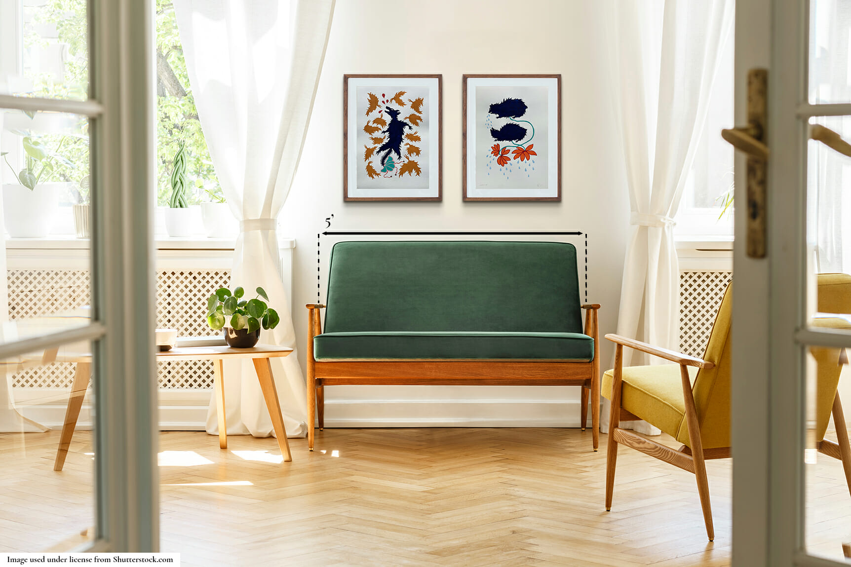painting interior mockup