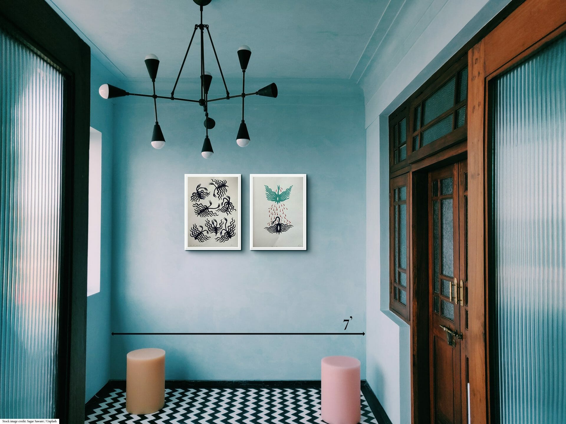 painting interior mockup