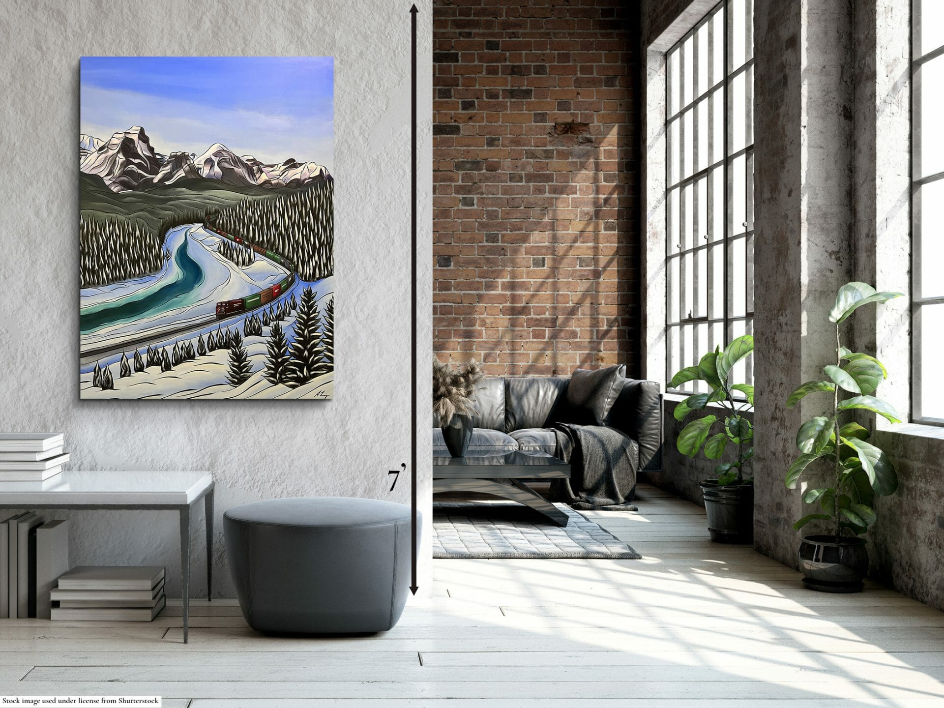 painting interior mockup