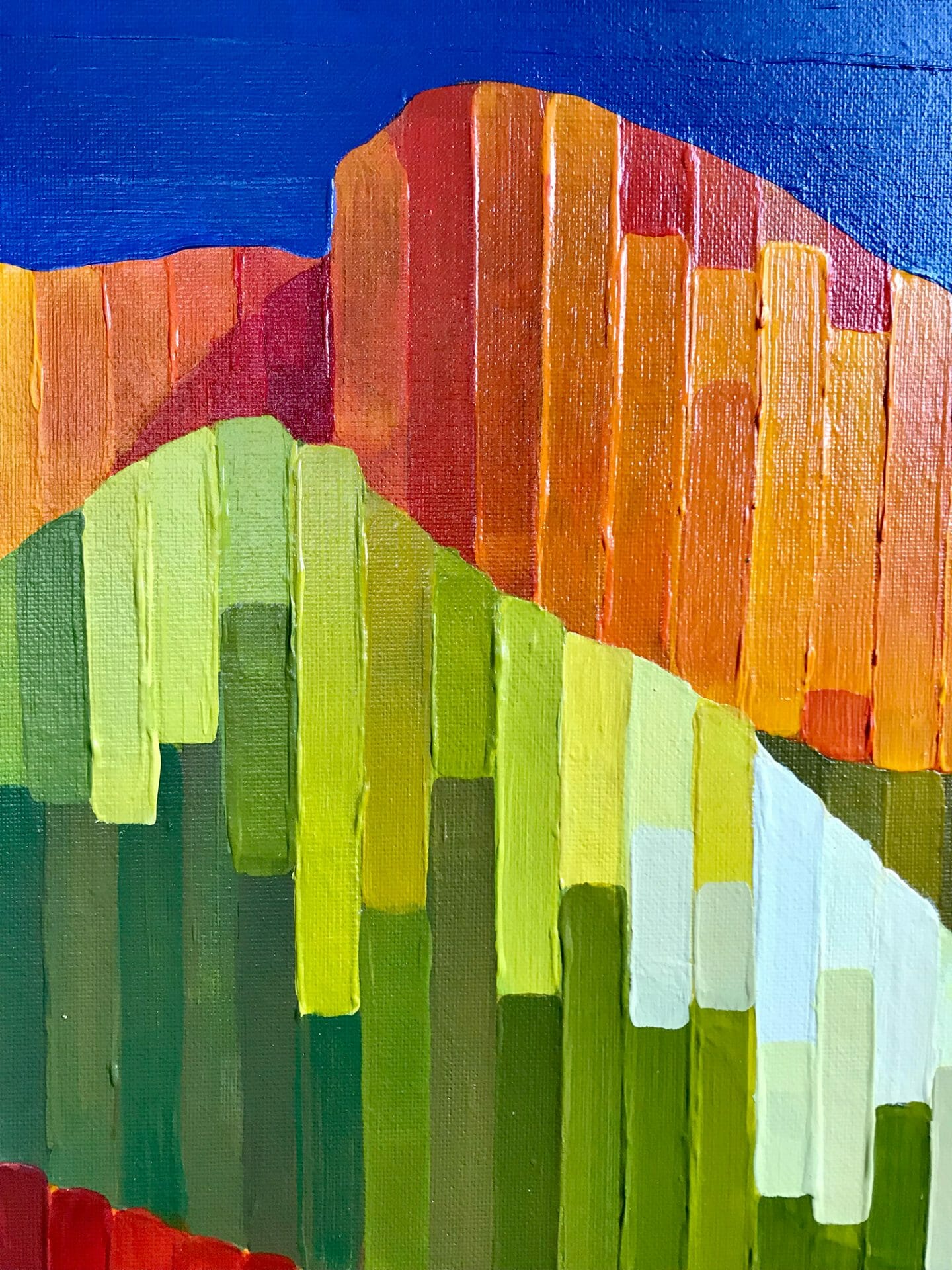 painting close-up
