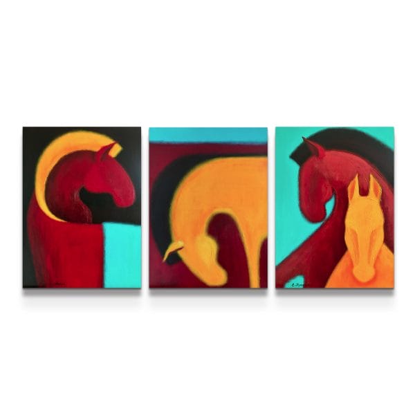 painting on white background