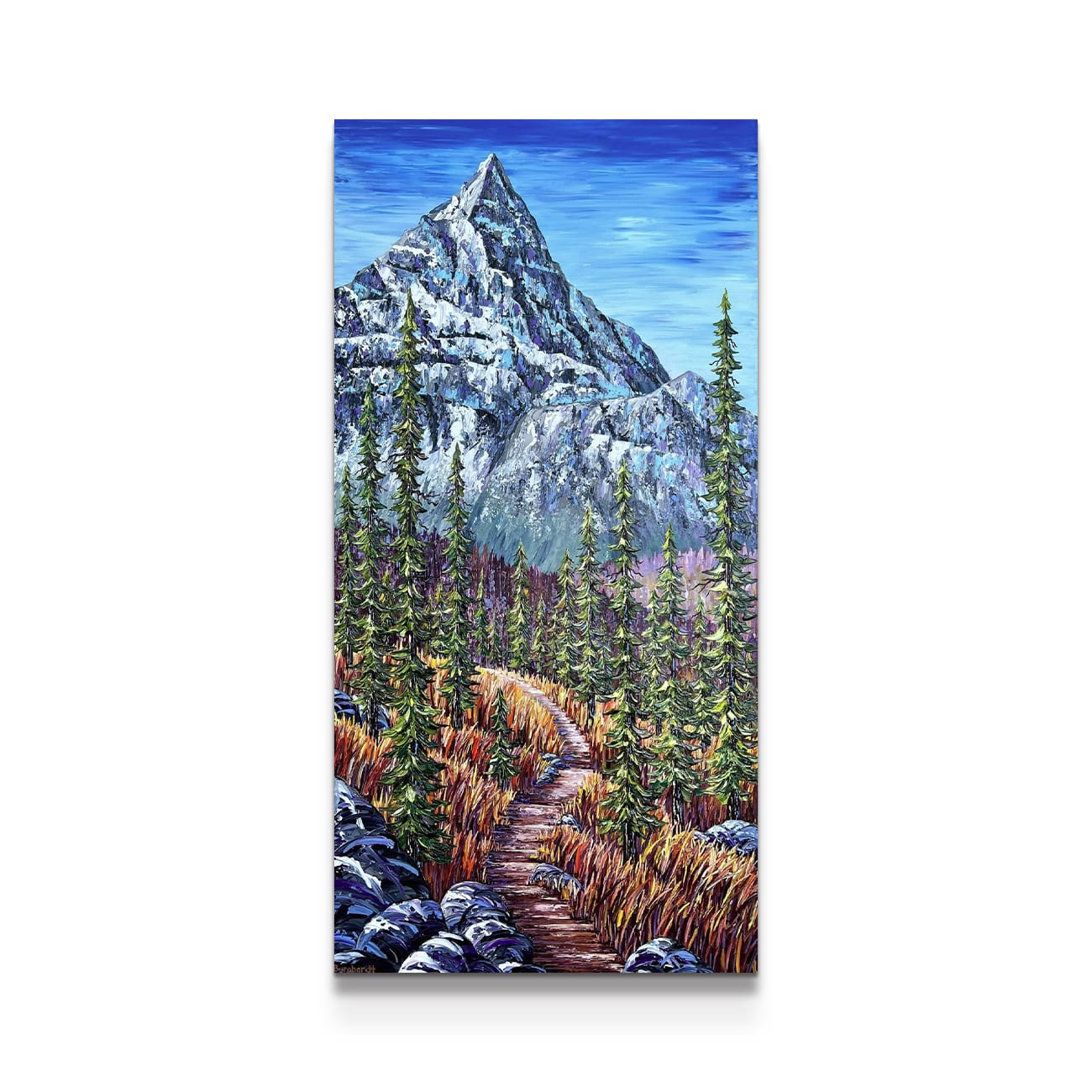 painting on white background