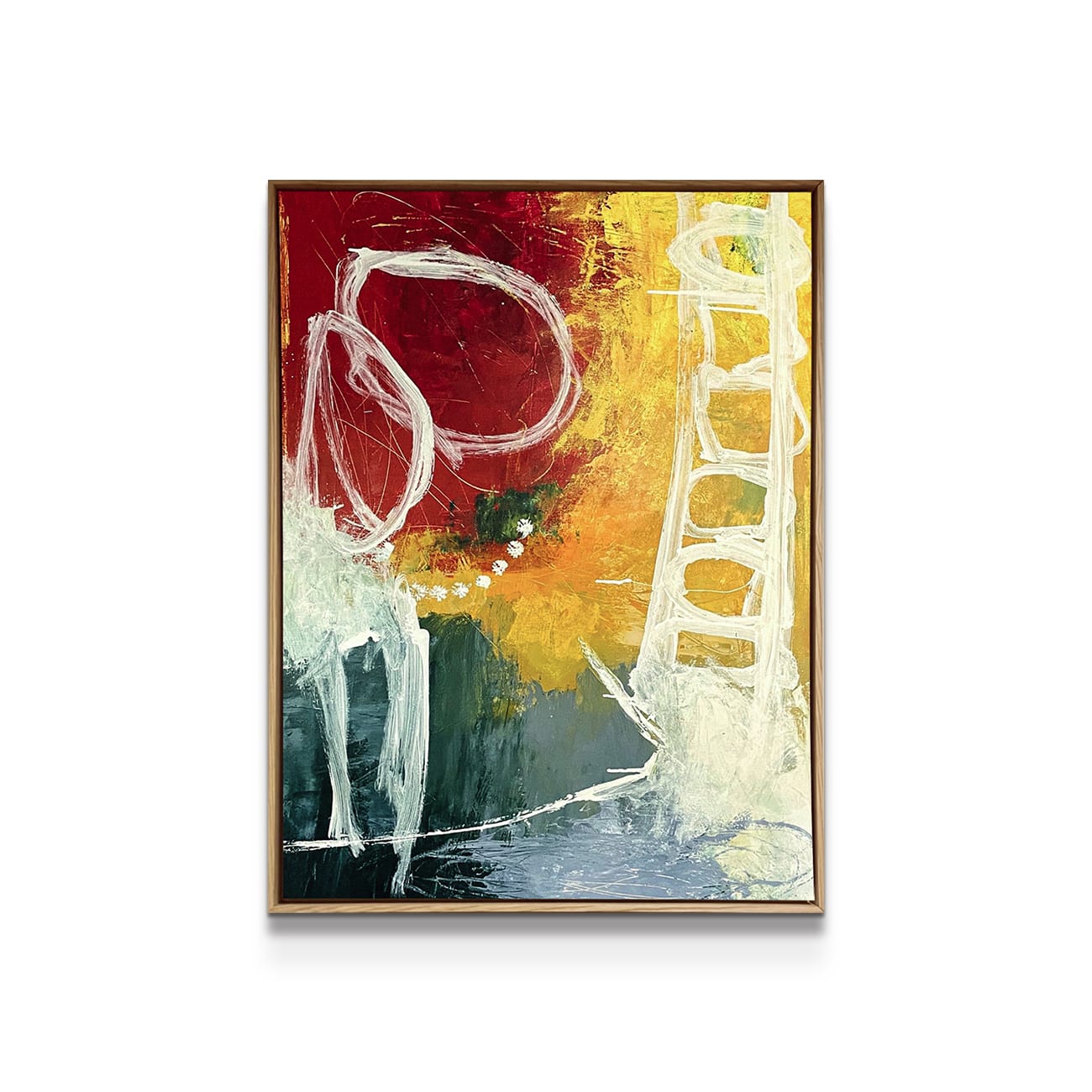 painting on white background