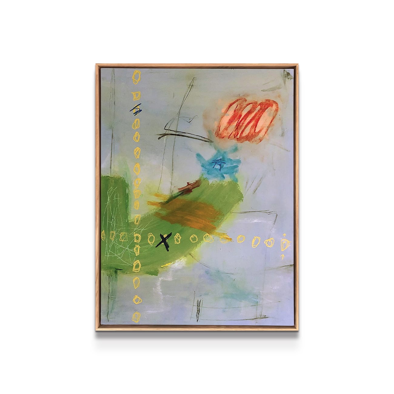 painting on white background