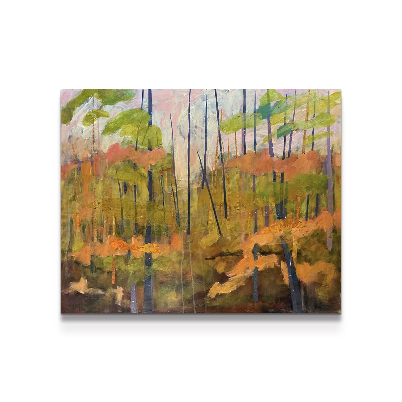 painting on white background